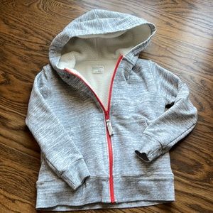 Excellent condition Sherpa lined hoodie size 6-7 (small) crewcuts